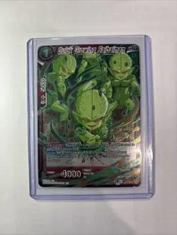Dragon Ball Super CCG Quick Growing Saibaimen EX19-02 EX Foil Anime Card - Image 1