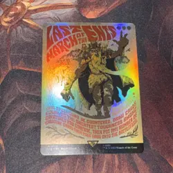 Last March Of The Ents X1 Mtg Lord Of The Rings Nm Foil Poster Borderless - Image 1