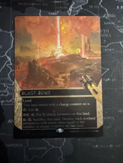 x1 Blast Zone (0092) - Galaxy Foil - Borderless R MTG Edge of Eternities: Stella - Image 1