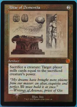 Altar of Dementia (Schematic) FOIL The Brothers' War Retro Artifacts NM (514627) - Image 1