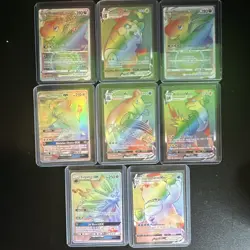 Pokemon Holo GX VMAX Card Lot Dragonite Morpeko Lapras Boltund Gumshoos 8 Cards - Image 1