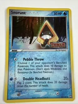 Pokemon Card - Snorunt Power Keepers 64/108 Common Reverse Holo Stamped - Image 1