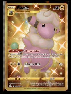 Pokemon TCG SWSH08: Fusion Strike Flaaffy Secret Rare Gold Holo 280/264 - Image 1