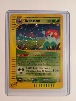 Pokemon Bellossom H5/H32 Holo Aquapolis e-Series WOTC 2003 Swirl Holo - Image 1