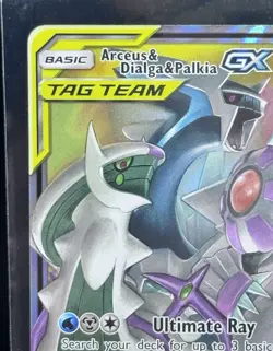 Pokemon Arceus & Dialga & Palkia GX Ultra Rare TAG TEAM Holo 280HP 156/236 NM - Image 2