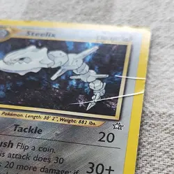 Pokemon Card Steelix 15/111 Neo Genesis Holo - Image 2