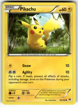 Pikachu 48/162 XY - BREAKthrough NM Pokemon Card TCG - Image 1