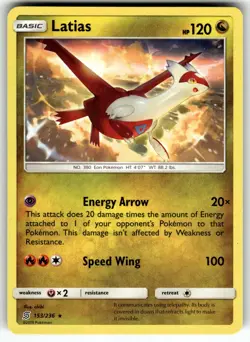 Latias 153/236 SM - Unified Minds NM Pokemon Card TCG - Image 1