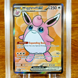 Pokemon 151 Wiggltuff EX 187/165 AGS Mint+ 9.5 Full Art Holo Secret Rare 2023 - Image 2