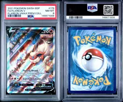 PSA 8 Flareon V 179 Pokemon Swsh Black Star Promo Vmax Premium Collection - Image 3