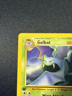 1999 Pokemon Fossil Golbat 1st Edition #34/62 - Image 2