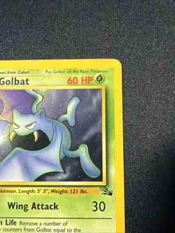 1999 Pokemon Fossil Golbat 1st Edition #34/62 - Image 3
