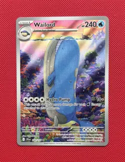 Pokemon Wailord 162/159 Sv09 Journey Together Illustration Rare Holo 240 HP - Image 1