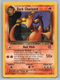 Dark Charizard - Team Rocket - Rare - 21/82 - Pokemon - MP - Image 2