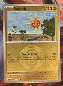 Pokemon Solrock Me01: Mega Evolution 075/132 110HP Uncommon Reverse Holo English - Image 1