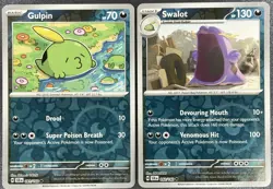 Pokemon TCG Gulpin Swalot 091/092/142 S&V Stellar Crown REVERSE HOLO Set NM - Image 1