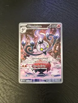Pokemon TCG Chandelure Illustration Rare White Flare 103/086 Near Mint Condition - Image 1