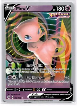 Mew V 113/264 World Championship Decks Rare Near Mint Pokemon - Image 1