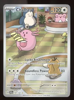 2024 Pokemon S&V Twilight Masquerade Chansey Secret Rare #187/167 - Image 1