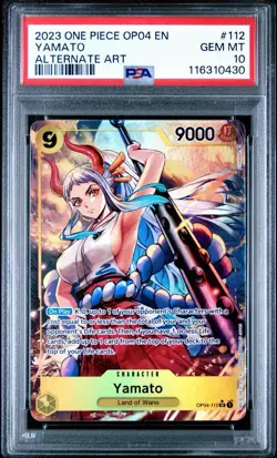 2023 YAMATO One Piece Kingdoms Of Intrigue OP04-112 Alt Art PSA 10 GEM MINT - Image 1