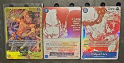 ONE PIECE CCG PORTGAS D. ACE SEC RARE + TREASURE CAMPAIGN PROMOS NM - Image 1