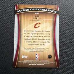 2025-26 Topps Flagship MAX STRUS Marks of Excellence Auto #MEMS Cavaliers - Image 2