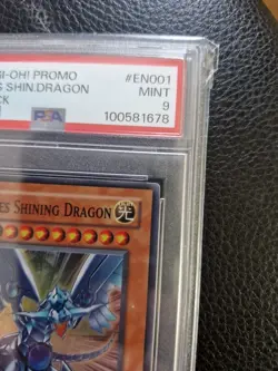 Yugioh Blue Eyes Shining Dragon MOV - EN001 Super Rare LIMITED EDITION PSA 9 - Image 3