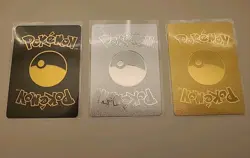 Charizard Raging Out GX GOLD - BLACK - SILVER Fan Art Metal 3 Card lot - Image 2