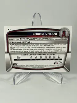 2023 Bowman Chrome Shohei Ohtani #67 Los Angeles Angels - Image 2