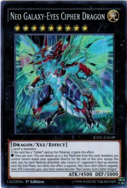 Raging Tempest #RATE-EN049 Neo Galaxy-Eyes Cipher Dragon UN - Image 1