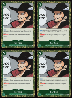 For Fun Playset - OP14-037 x4 - The Azure Sea's Seven - One Piece TCG - English - Image 1