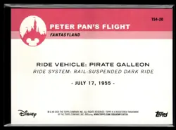 2025 Topps Disneyland 70th Rainbow Foil Pirate Galleon #T54-20 - Image 2