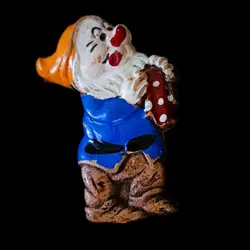 Rare 1938 Disney Sneezy Dwarf Pin Vintage Snow White Hand Painted Wood Antique - Image 3