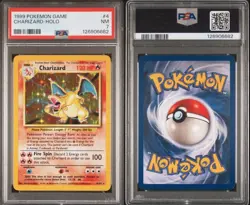 1999 Charizard HOLO Rare PSA 7 4/102 Base Set Unlimited Pokemon WOTC TCG - Image 3