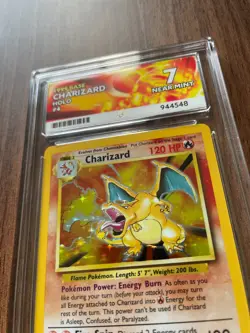 Pokemon Charizard 4/102 Base Set Unlimited Holo Rare Card ACE 7 - WOTC 1999 PSA - Image 2