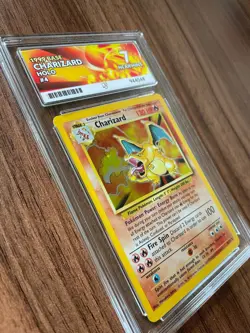 Pokemon Charizard 4/102 Base Set Unlimited Holo Rare Card ACE 7 - WOTC 1999 PSA - Image 3