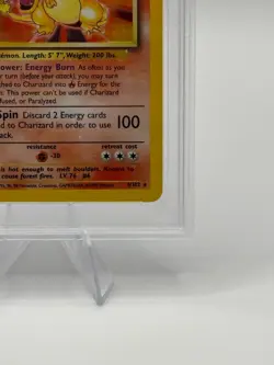 1999 Pokemon Base Set Charizard Holo 4/102 PSA 8.5 NM-MT+ - Image 5