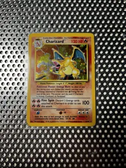 Original 1999 Pokemon Base Set Charizard holo (4/102) - Image 1