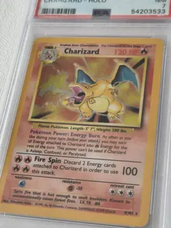 1999 TCG Pokemon Base Set Charizard Holo Card 4/102 PSA 7 Near Mint - Image 3