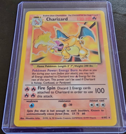 Pokemon TCG Vintage 1999 Charizard Base Set Rare-Holo 4/102 LP - Image 2