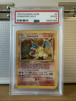 Charizard 4/102 - PSA 4 - Holo - Base Set 1999 - Pokemon TCG - Image 1