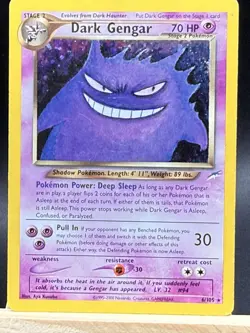 Dark Gengar Holo Rare Neo Destiny 6/105 HP - Image 1