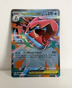 Pokemon TCG Mega Feraligatr EX 043/217 Ascended Heroes Card Near Mint - Image 1