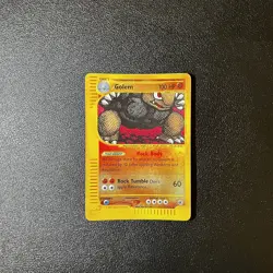 Pokemon Card Golem 14/165 Reverse Holo Rare Expedition Base Set - Image 1