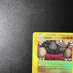Pokemon Card Golem 14/165 Reverse Holo Rare Expedition Base Set - Image 3