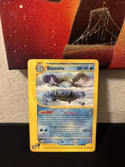 BLASTOISE 37/165 Expedition Base Set - Non Holo Rare Pokemon Card TCG - Image 1