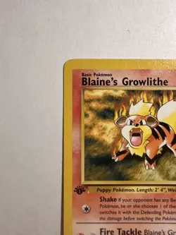 Blaine's Growlithe Gym Heroes 1st Edition Non-holo Card 035/132 - Image 3