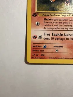 Blaine's Growlithe Gym Heroes 1st Edition Non-holo Card 035/132 - Image 5