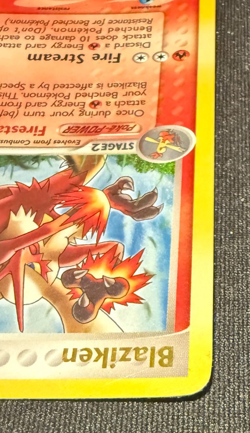 Pokemon TCG Blaziken Reverse Holo Rare Stamped Card 5/108 EX Power Keepers - Image 5
