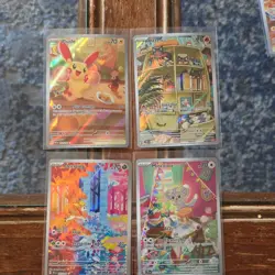 Pokemon Illustration Rares lot - Plusle Litten Deerling Minccino - 4 Cards 2024 - Image 1